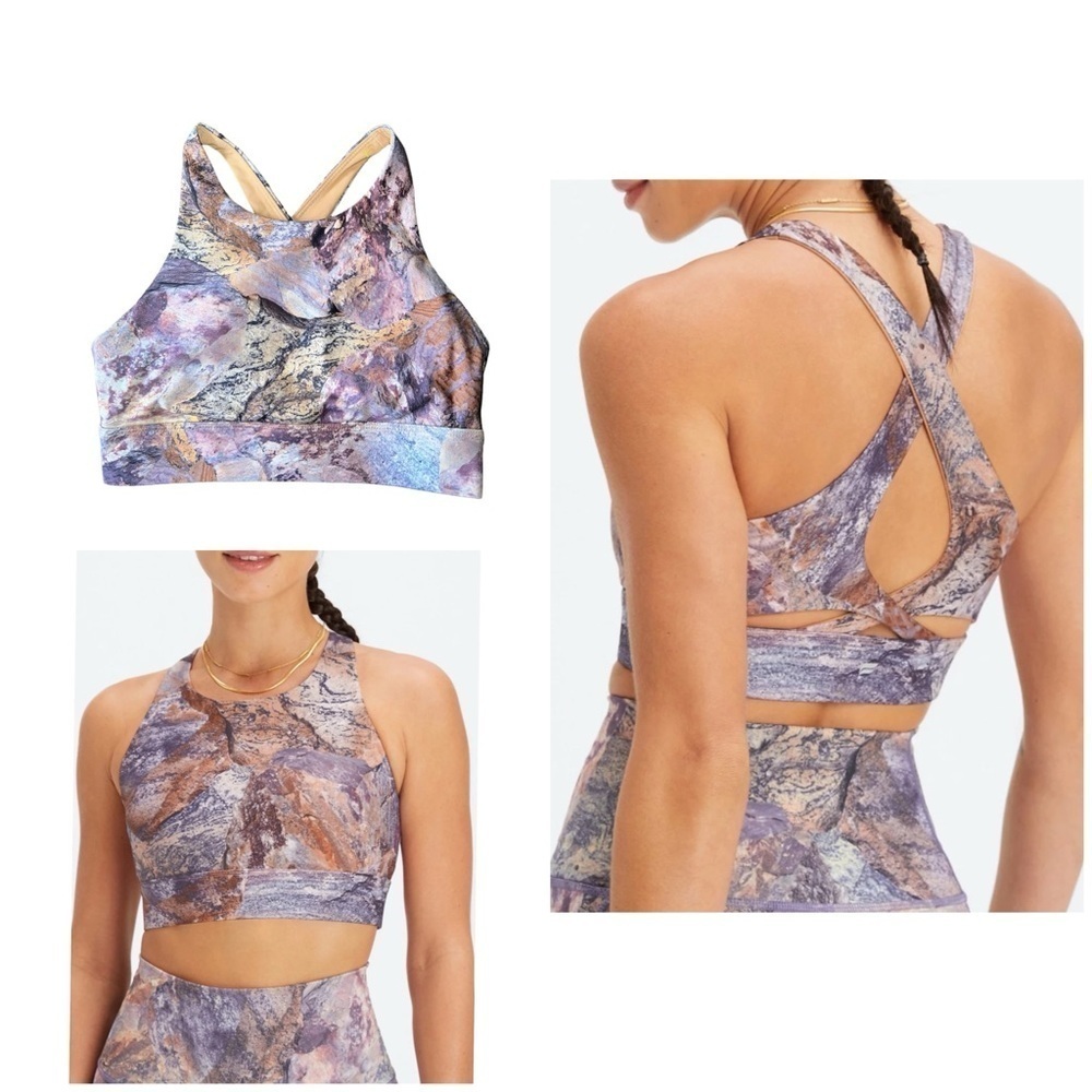 Fabletics No-Bounce Sports Bra Orchid moonrock XS